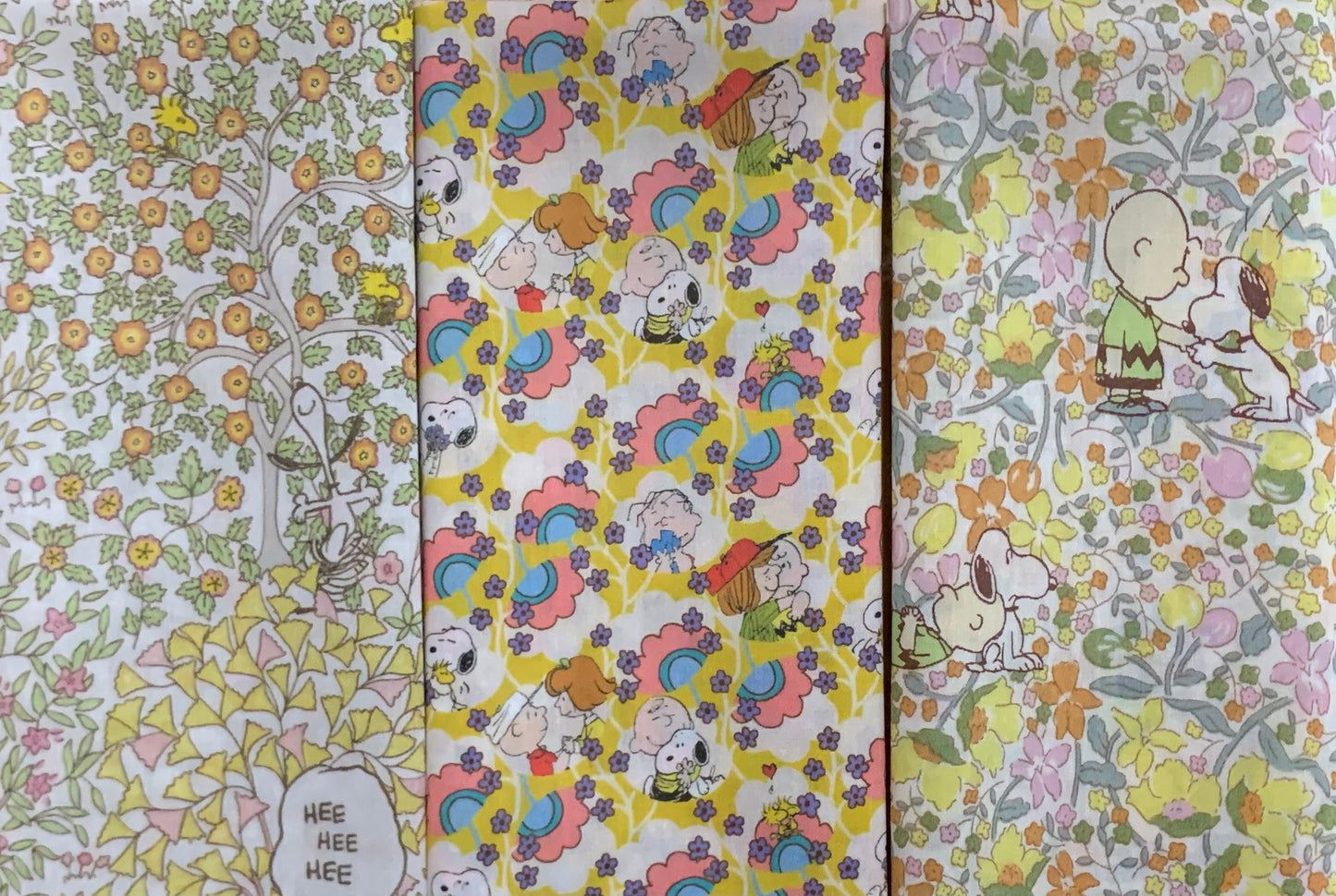 Liberty x Peanuts - Yellow-Mini set of 3