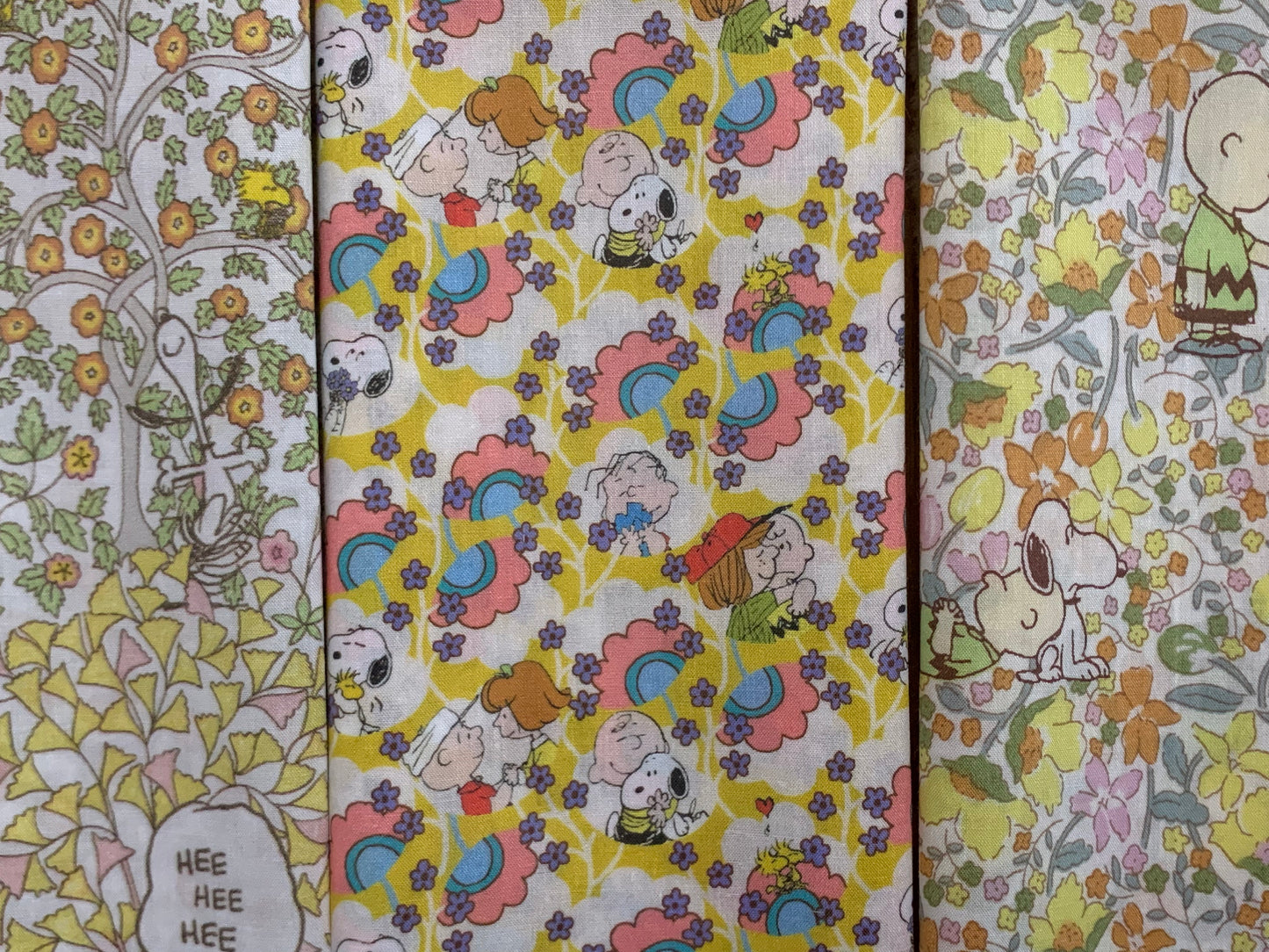 Liberty x Peanuts - Yellow-Mini set of 3