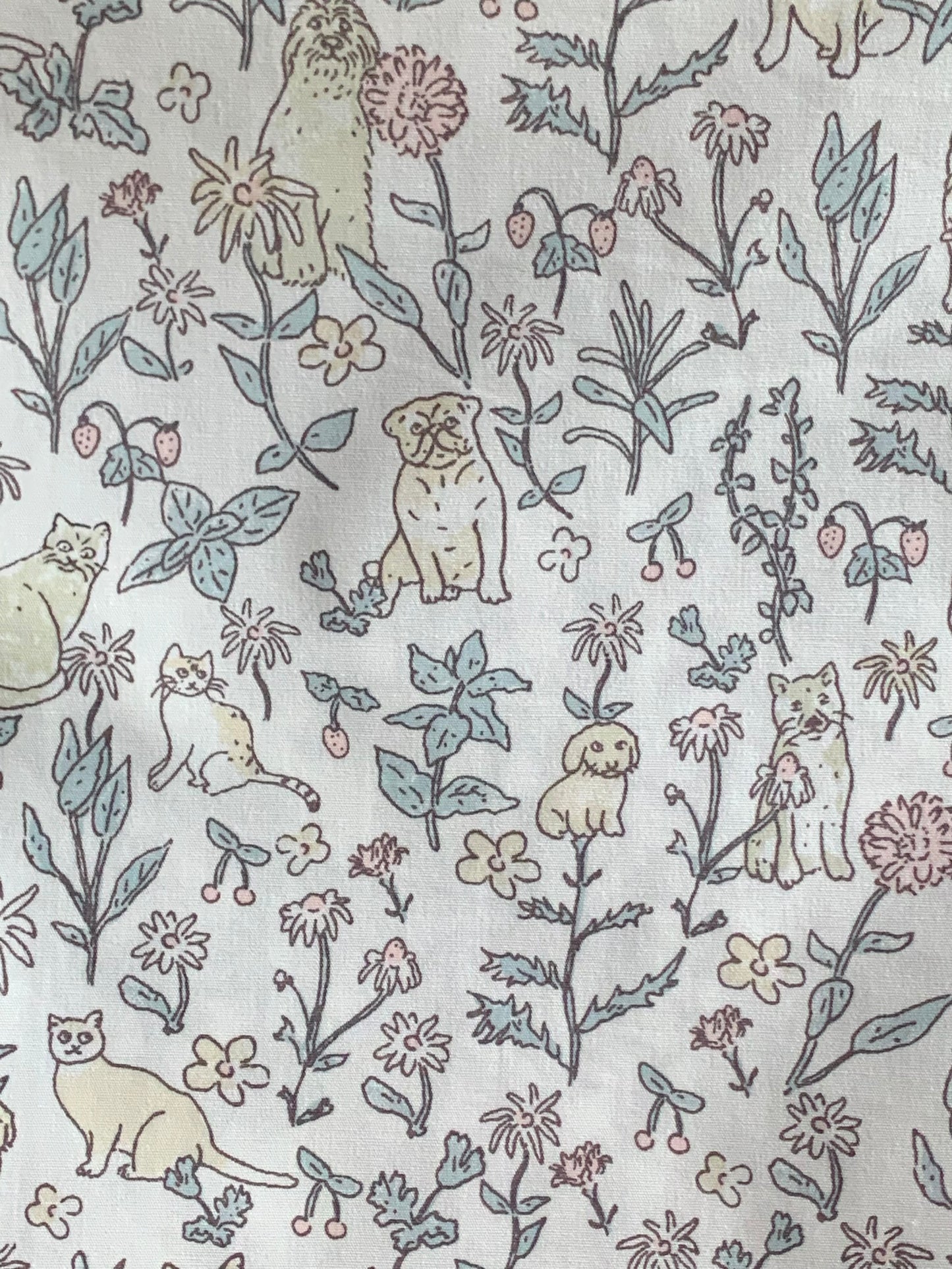 Japanese Cotton - Cache-cache au jardin - YE - fat quarter