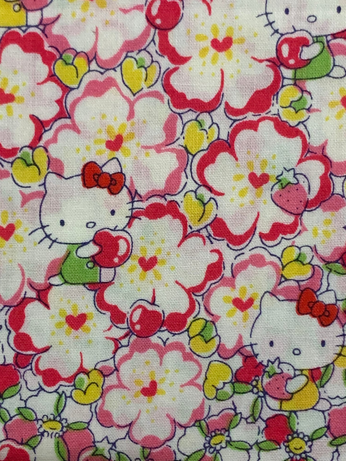 Liberty Japan - Hello Kitty - Floral Heart j13a - fat quarter