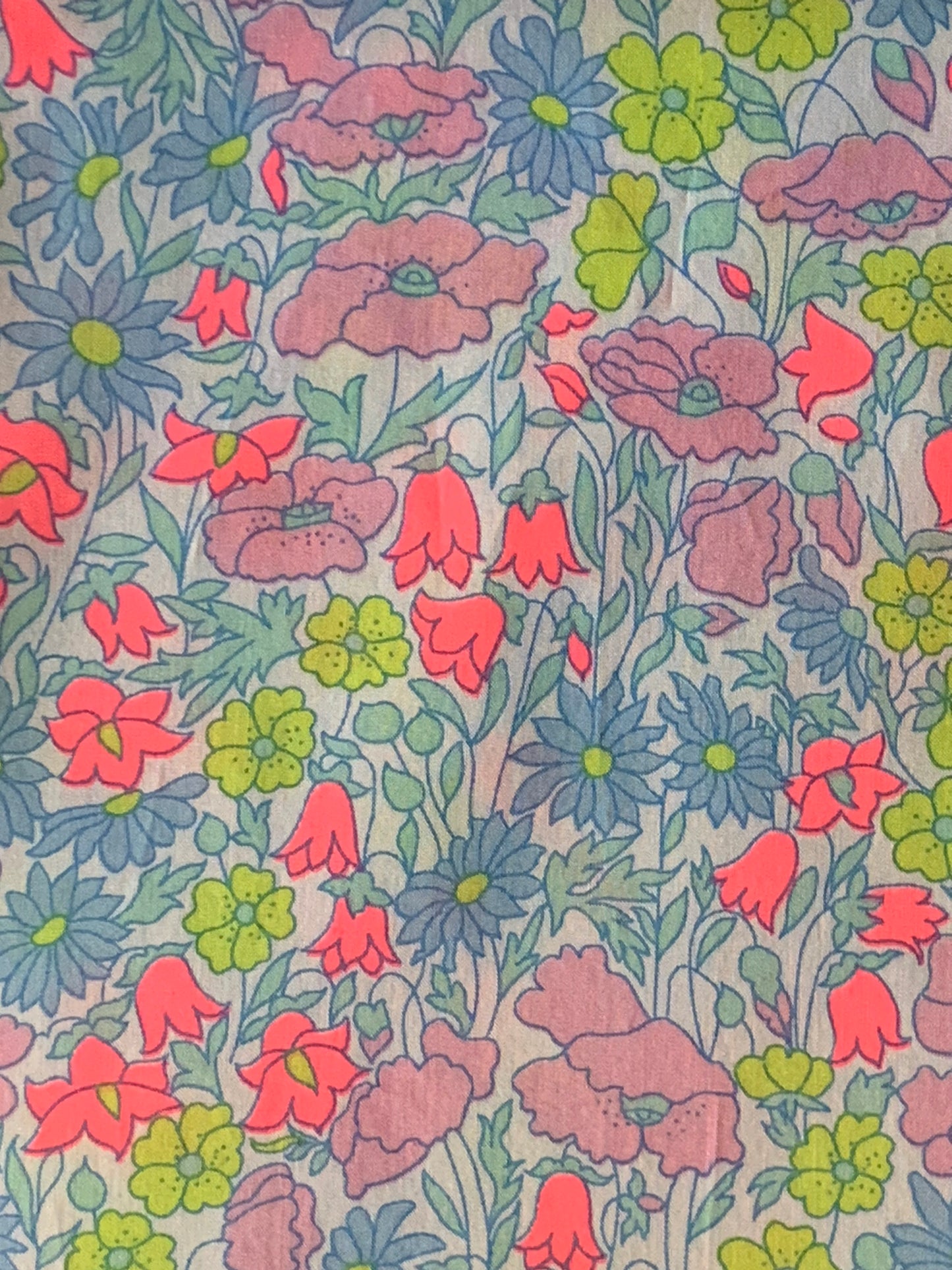 Liberty of London - Bespoke Poppy&Daisy - neon pink