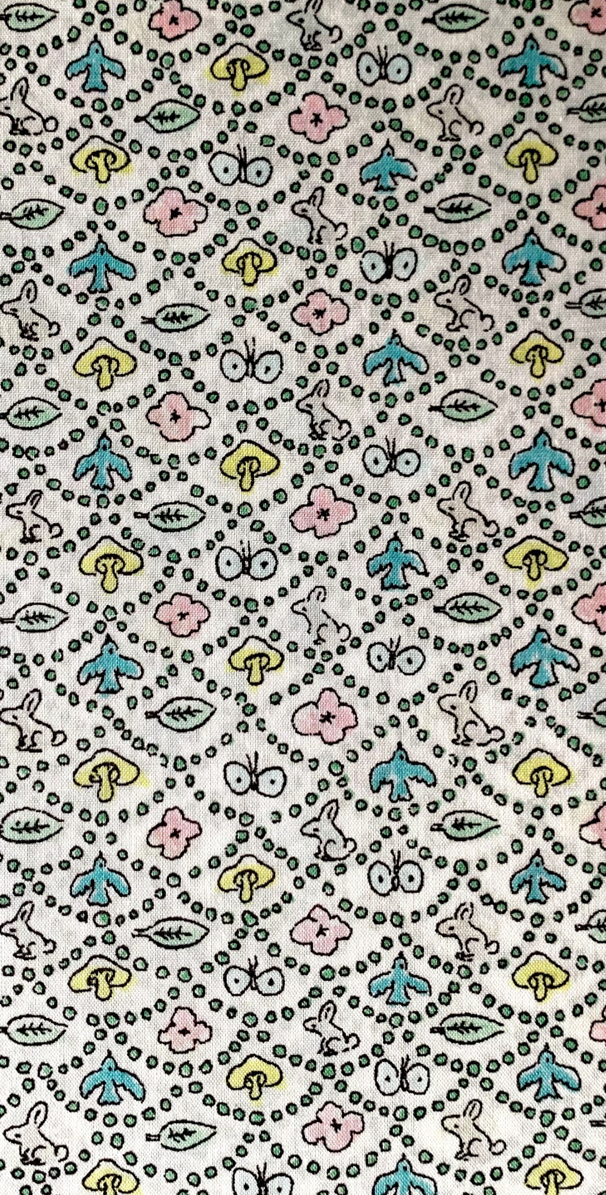 Liberty Japan - Metre Sale - Forest Wave - blue