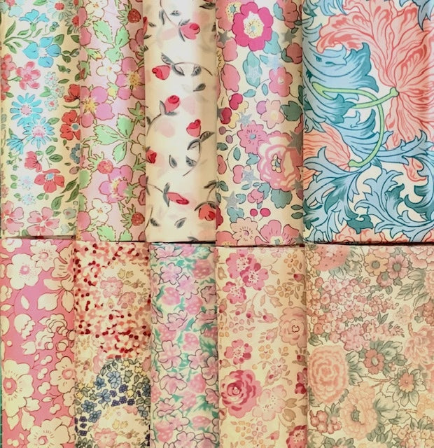 Discounted SALE - Liberty fat quarter set - Pink- 30% off
