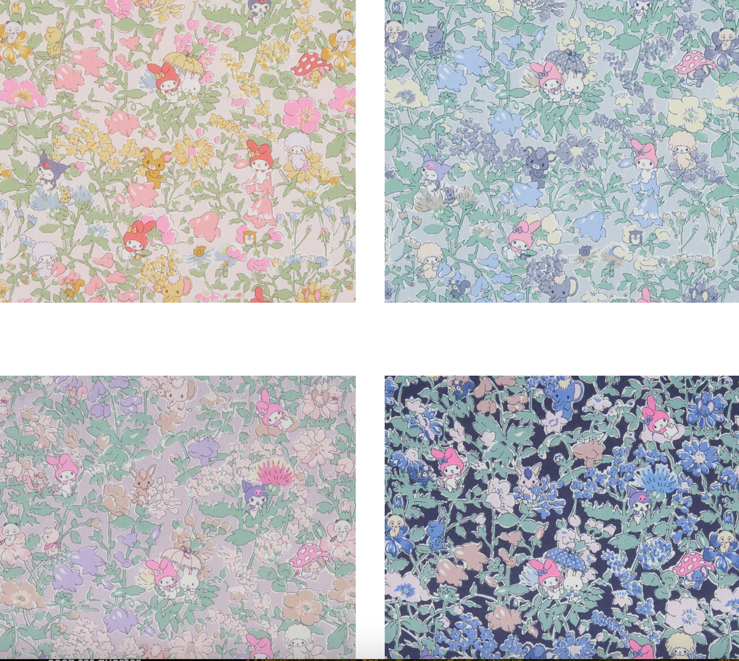 LIBERTY FABRICS CAPSULE COLLECTION MY MELODY & LITTLE TWIN STAR SS25 - My Melody's Party