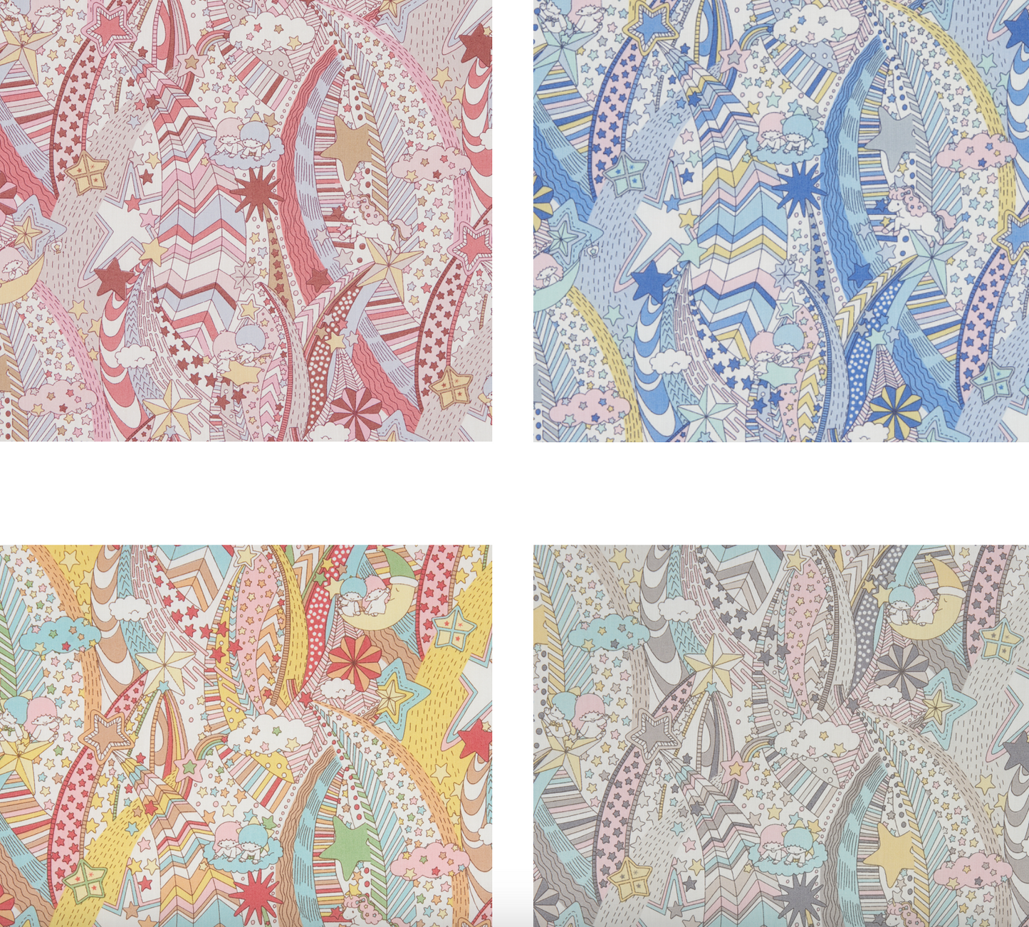 LIBERTY FABRICS CAPSULE COLLECTION MY MELODY & LITTLE TWIN STAR SS25 - My Starry Sky