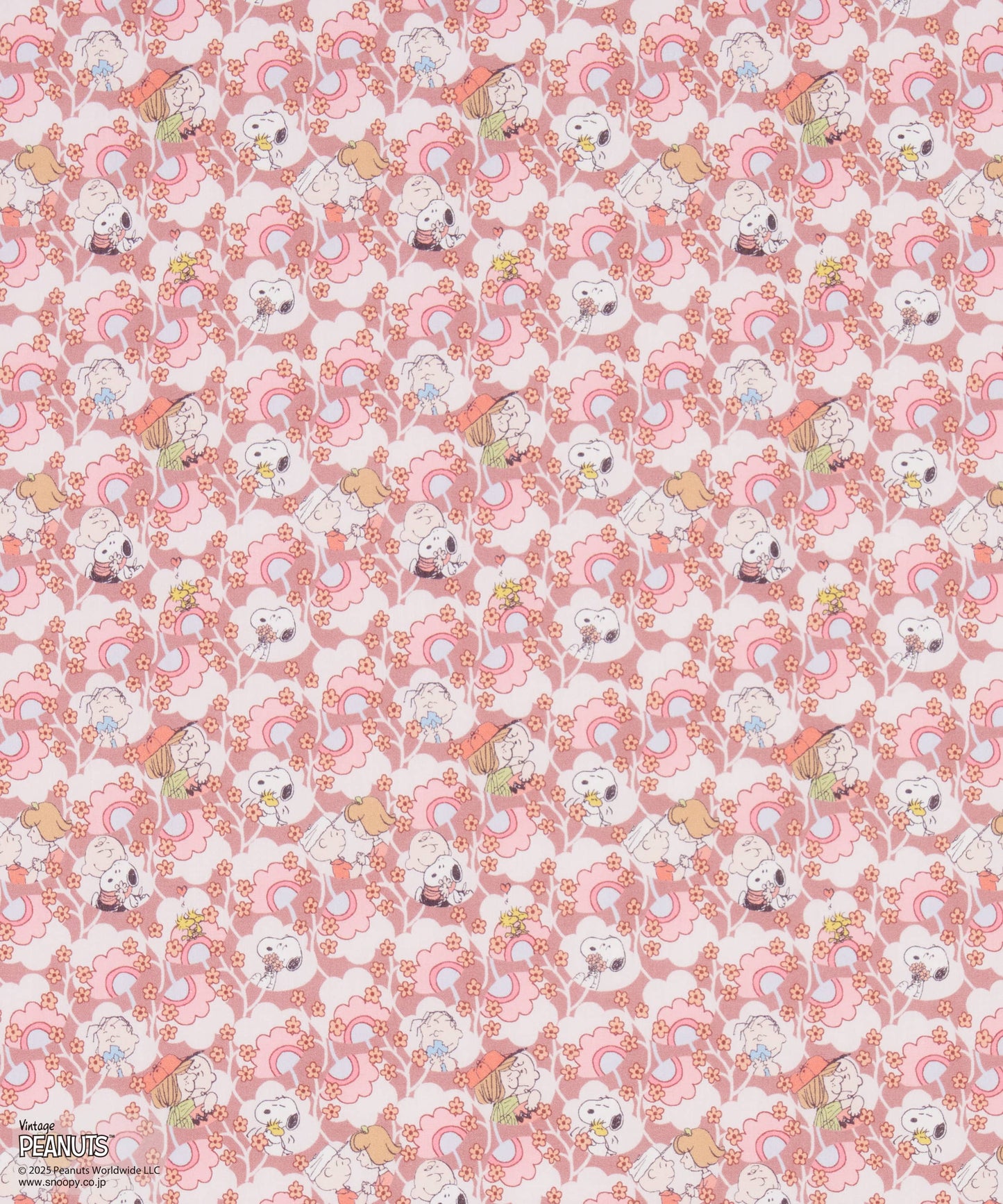 Peanuts x Liberty Fabrics Collection Vol.2 - Bespoke Friendship Blooms (pink mix)