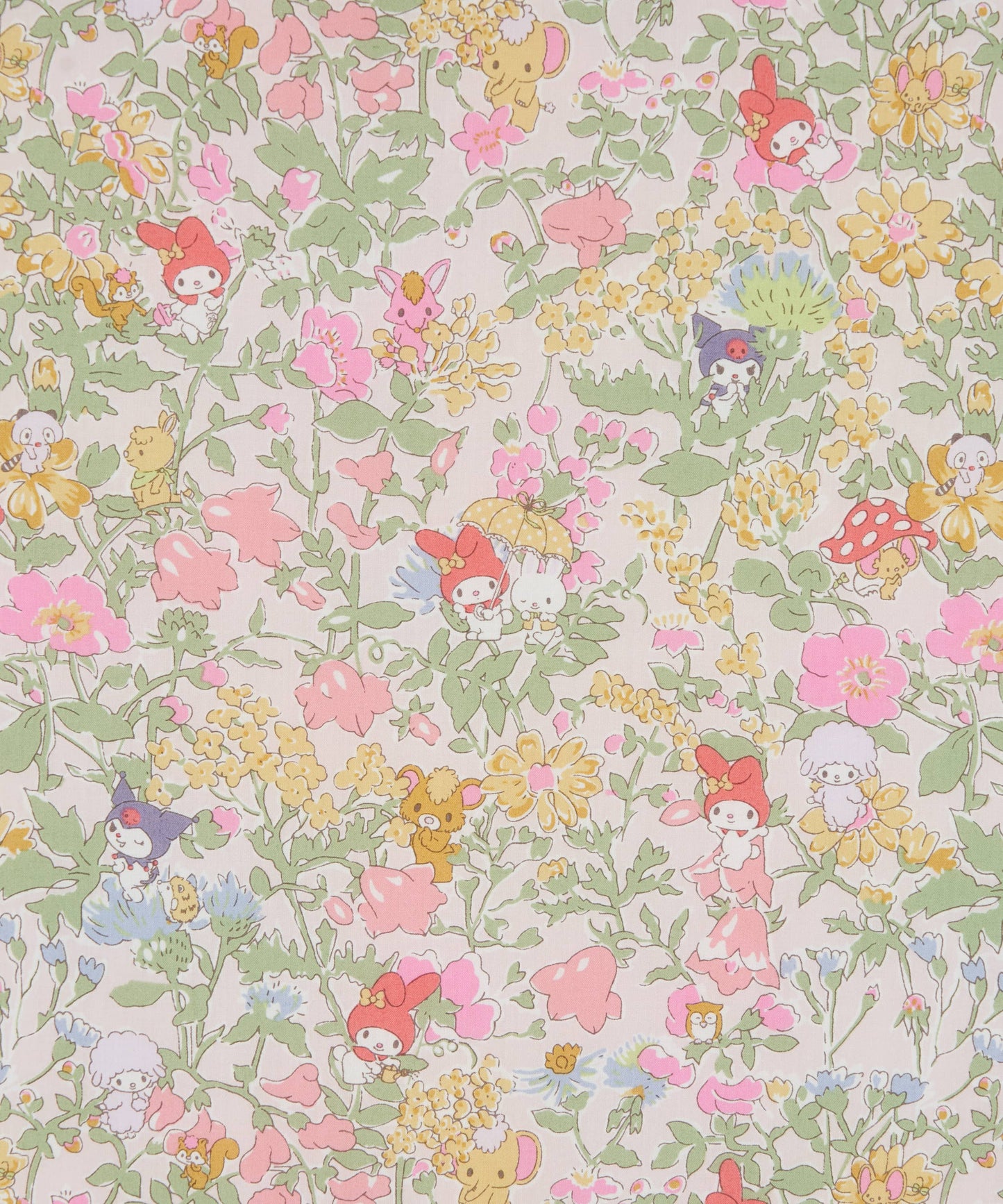 LIBERTY FABRICS CAPSULE COLLECTION MY MELODY & LITTLE TWIN STAR SS25 - My Melody's Party