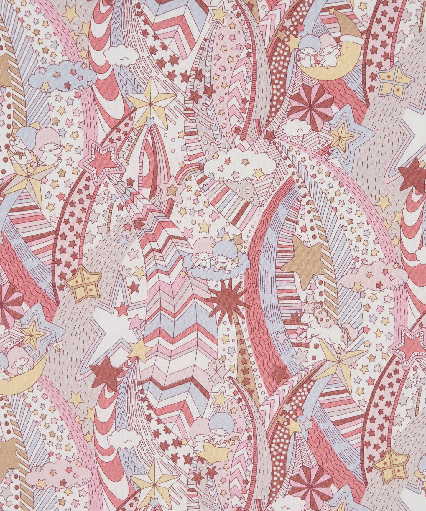 LIBERTY FABRICS CAPSULE COLLECTION MY MELODY & LITTLE TWIN STAR SS25 - My Starry Sky