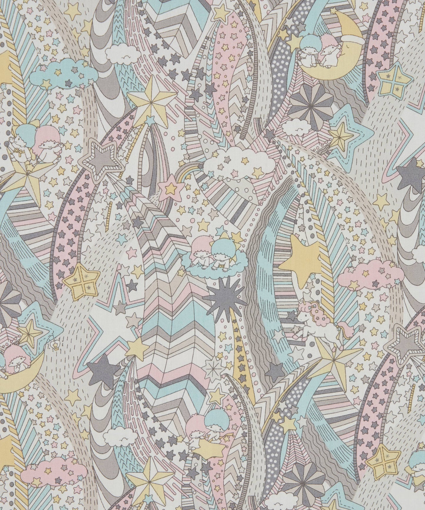 LIBERTY FABRICS CAPSULE COLLECTION MY MELODY & LITTLE TWIN STAR SS25 - My Starry Sky
