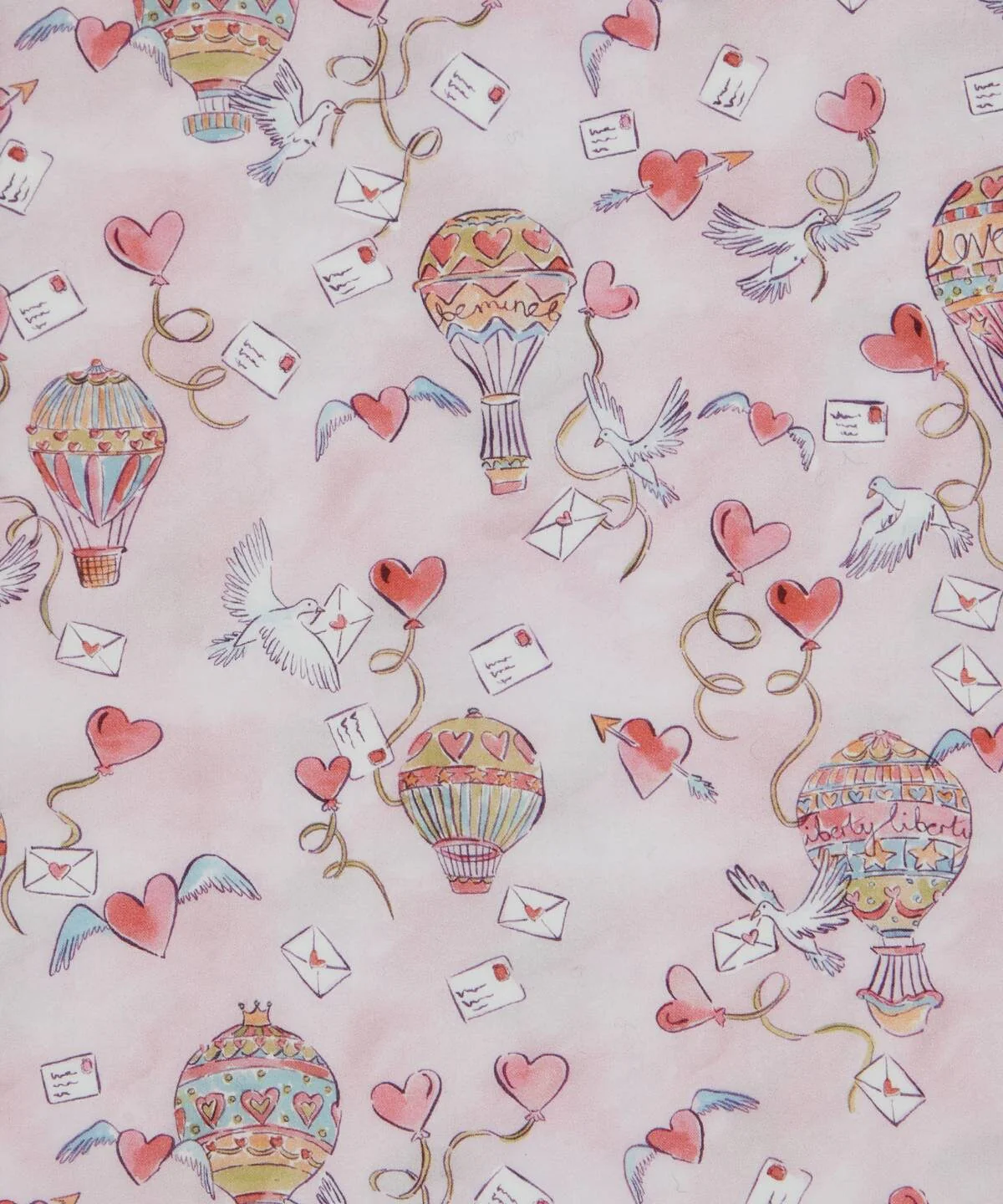 Liberty Japan - Metre Sale - Love is in the air - pink
