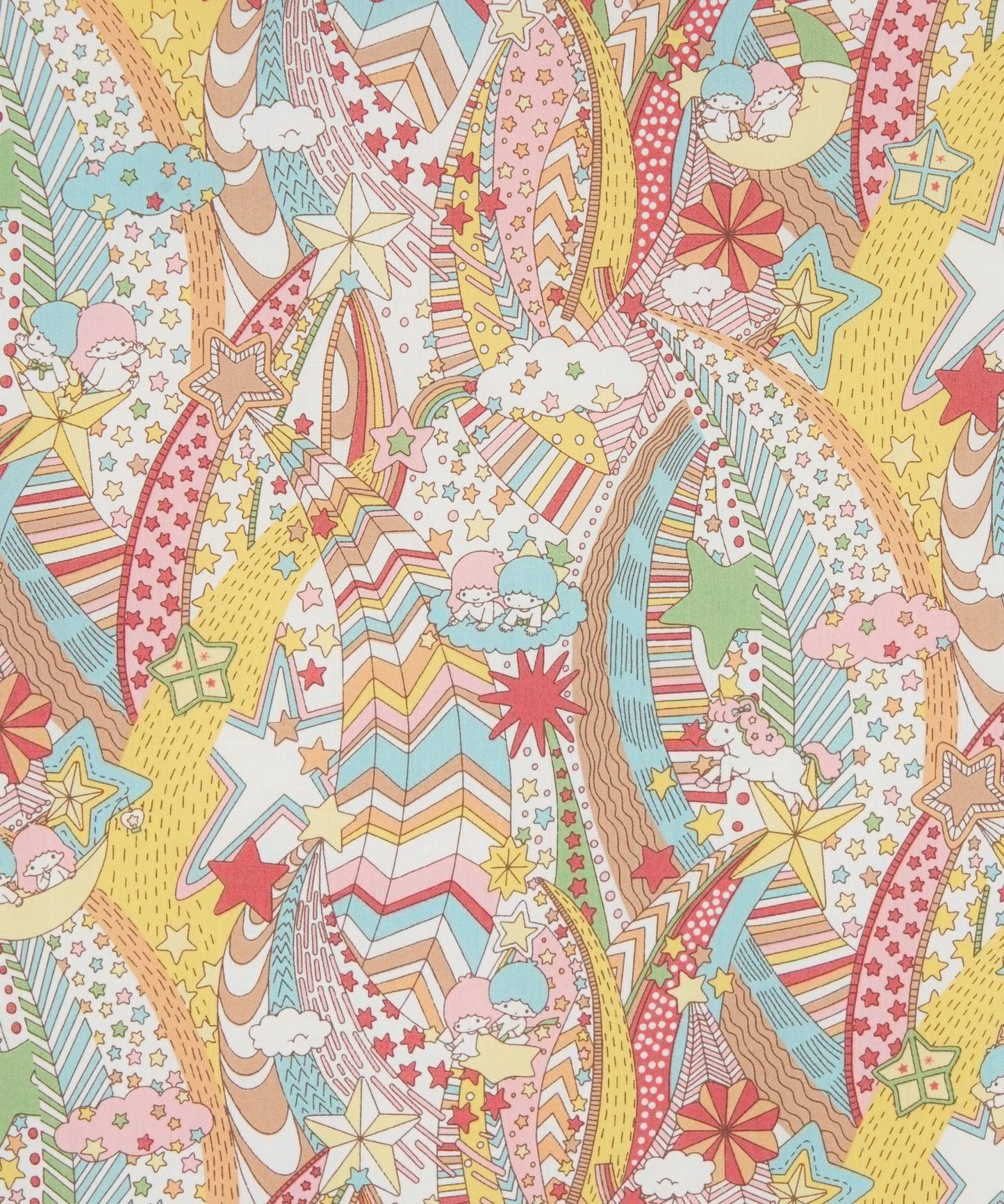 LIBERTY FABRICS CAPSULE COLLECTION MY MELODY & LITTLE TWIN STAR SS25 - My Starry Sky