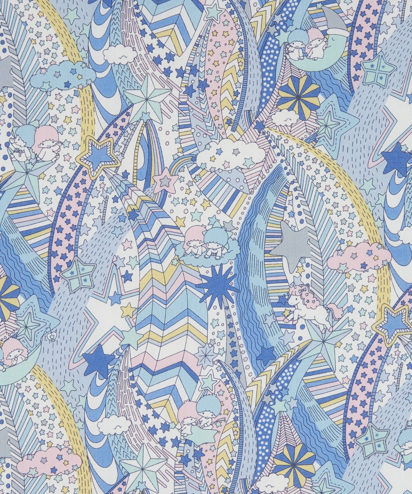 LIBERTY FABRICS CAPSULE COLLECTION MY MELODY & LITTLE TWIN STAR SS25 - My Starry Sky
