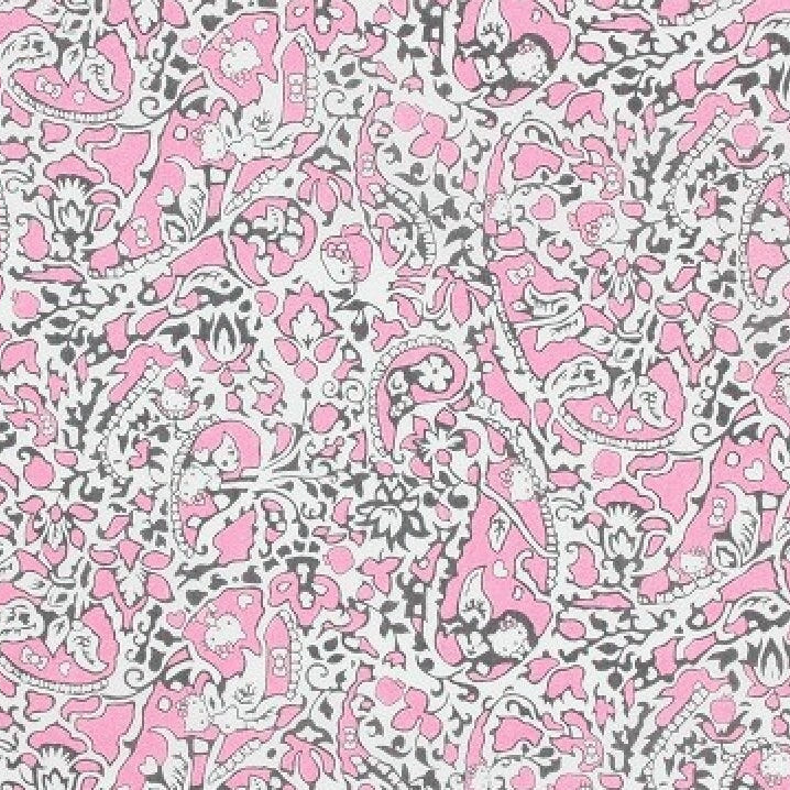 Liberty x Hello Kitty - Petal Paisley - 2019 - pink - fat quarter