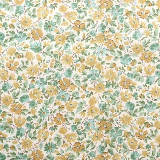 Liberty Japan - Bespoke Hannah Rose D - yellow/green mix - fat quarter