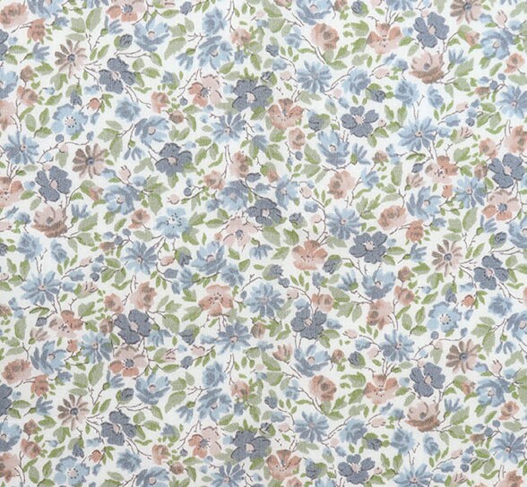 Liberty Japan - Bespoke Hannah Rose B - blue mix - fat quarter