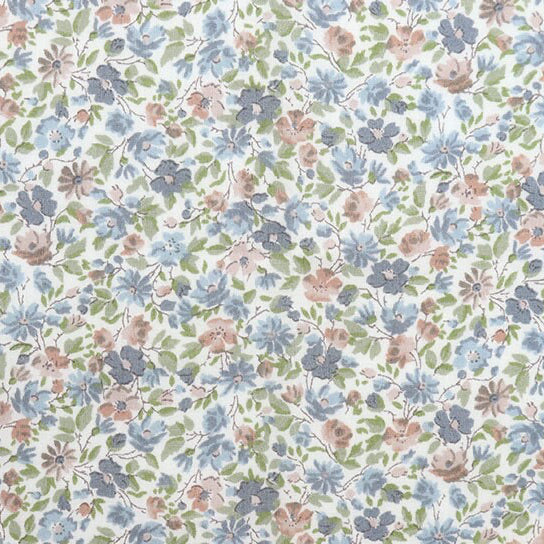 Liberty Japan - Bespoke Hannah Rose B - blue mix - fat quarter