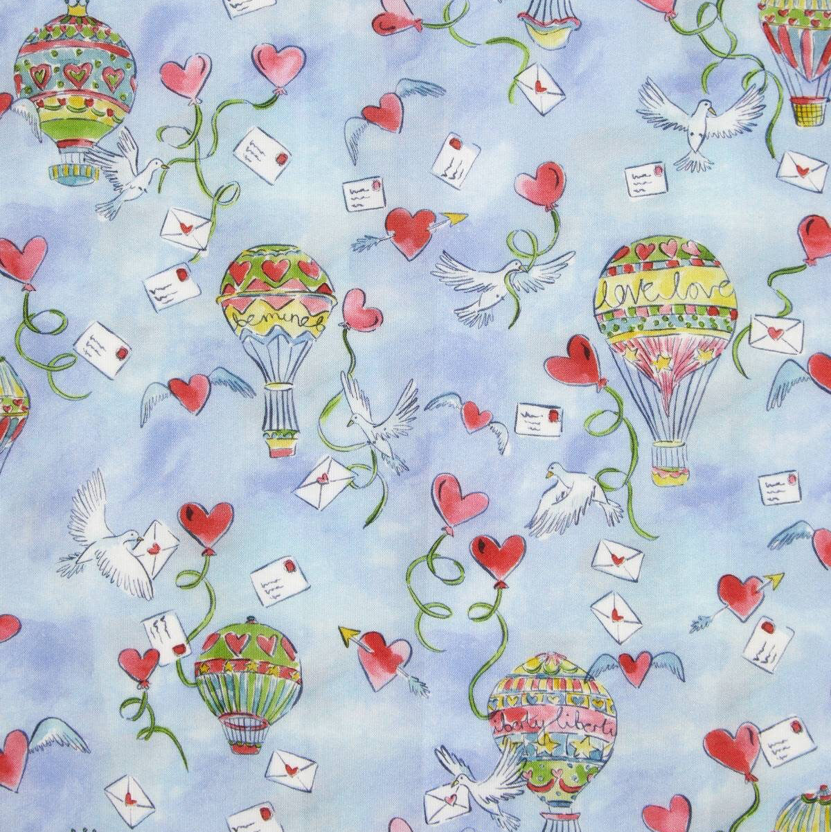 Liberty - Love is in the air - blue - fat quarter