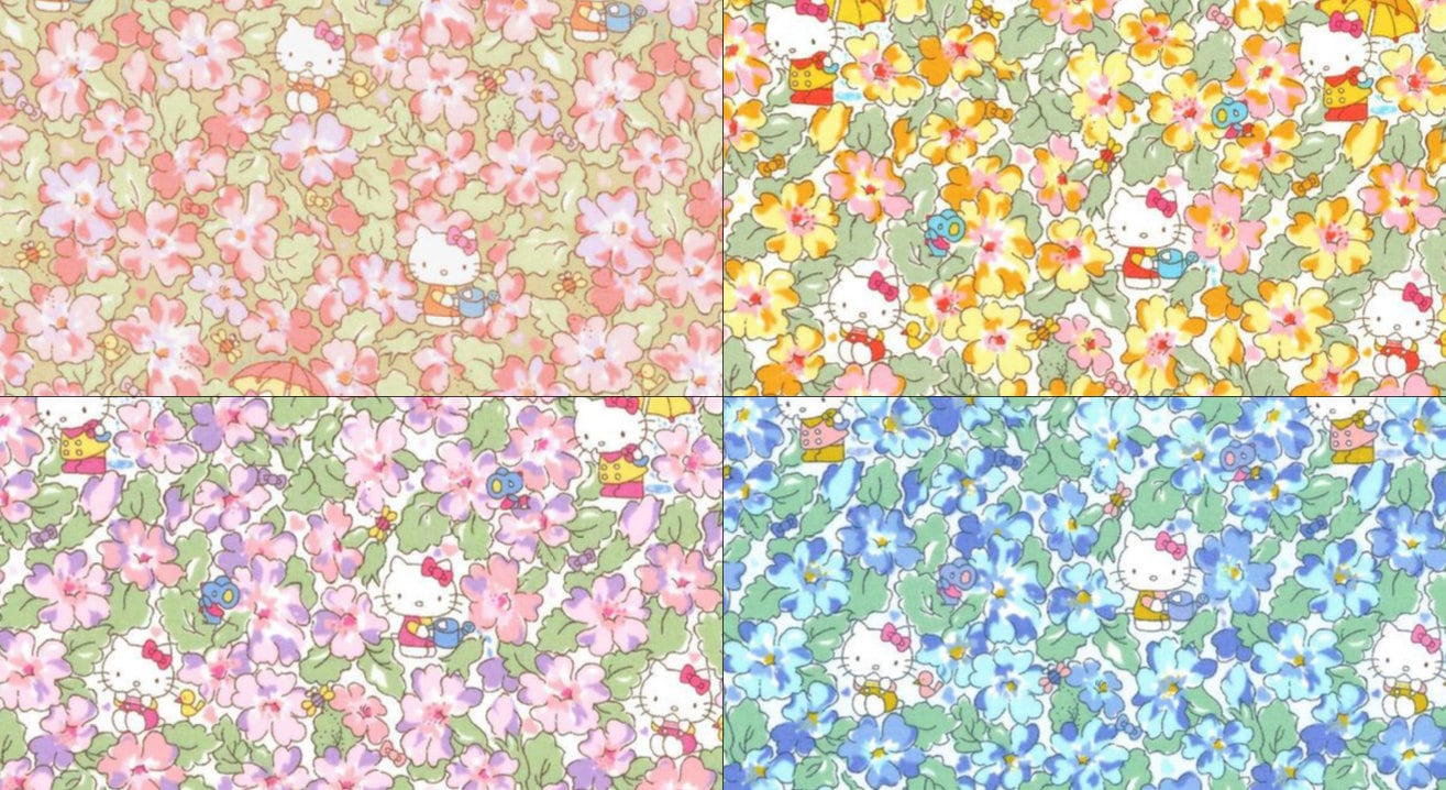 Liberty x Hello Kitty 50th Anniversary - Primrose Meadow - fat quarter