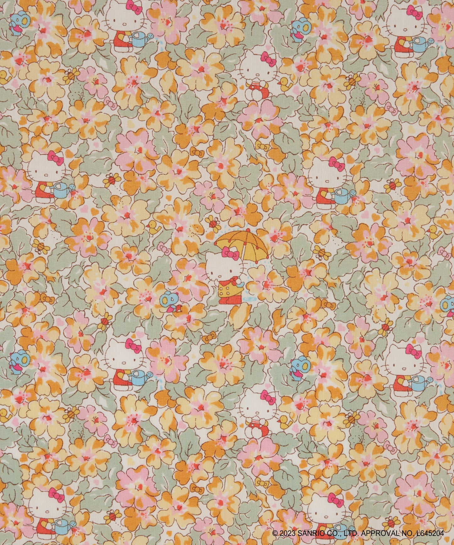 Liberty x Hello Kitty 50th Anniversary - Primrose Meadow - fat quarter