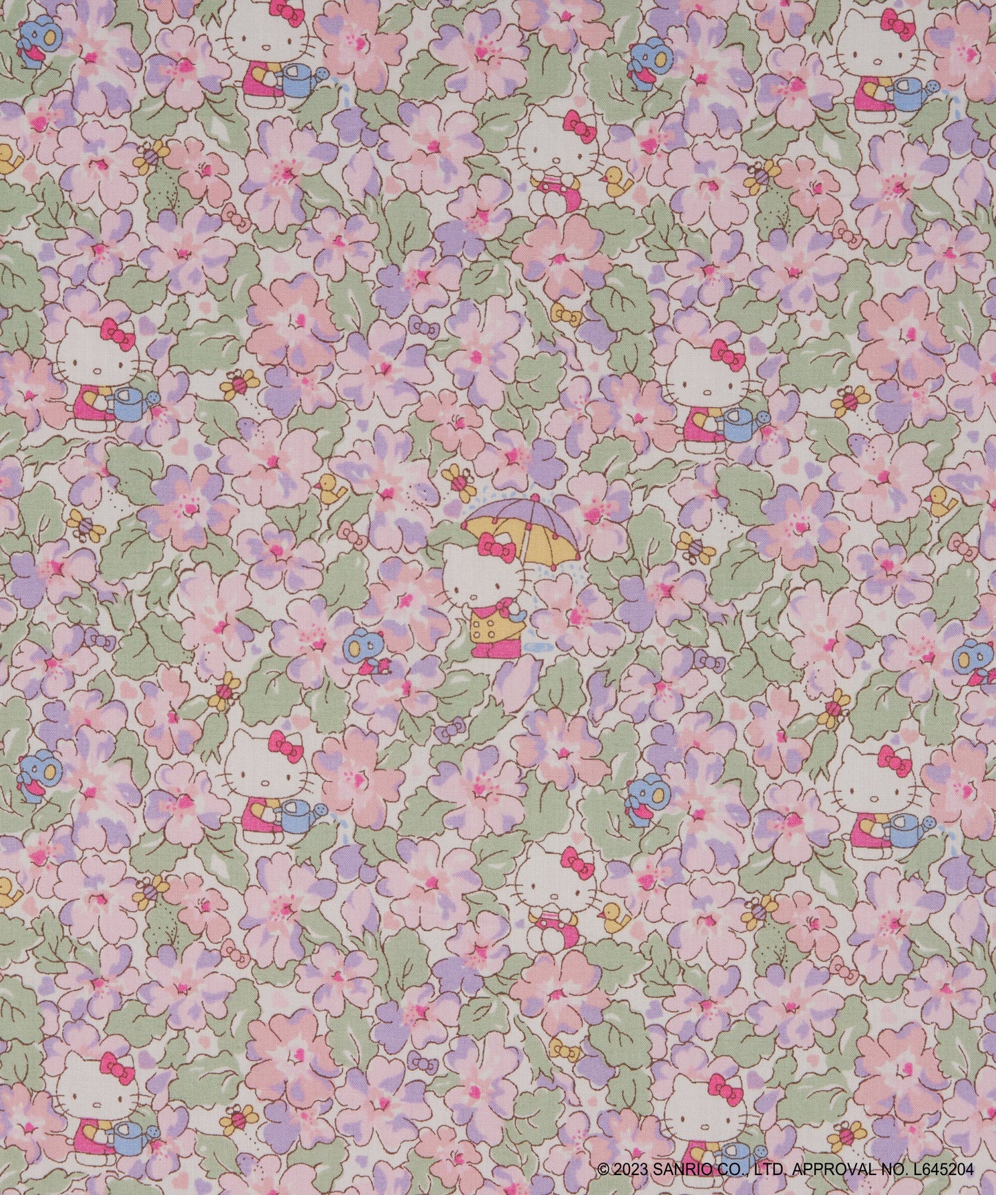 Liberty x Hello Kitty 50th Anniversary - Primrose Meadow - fat quarter