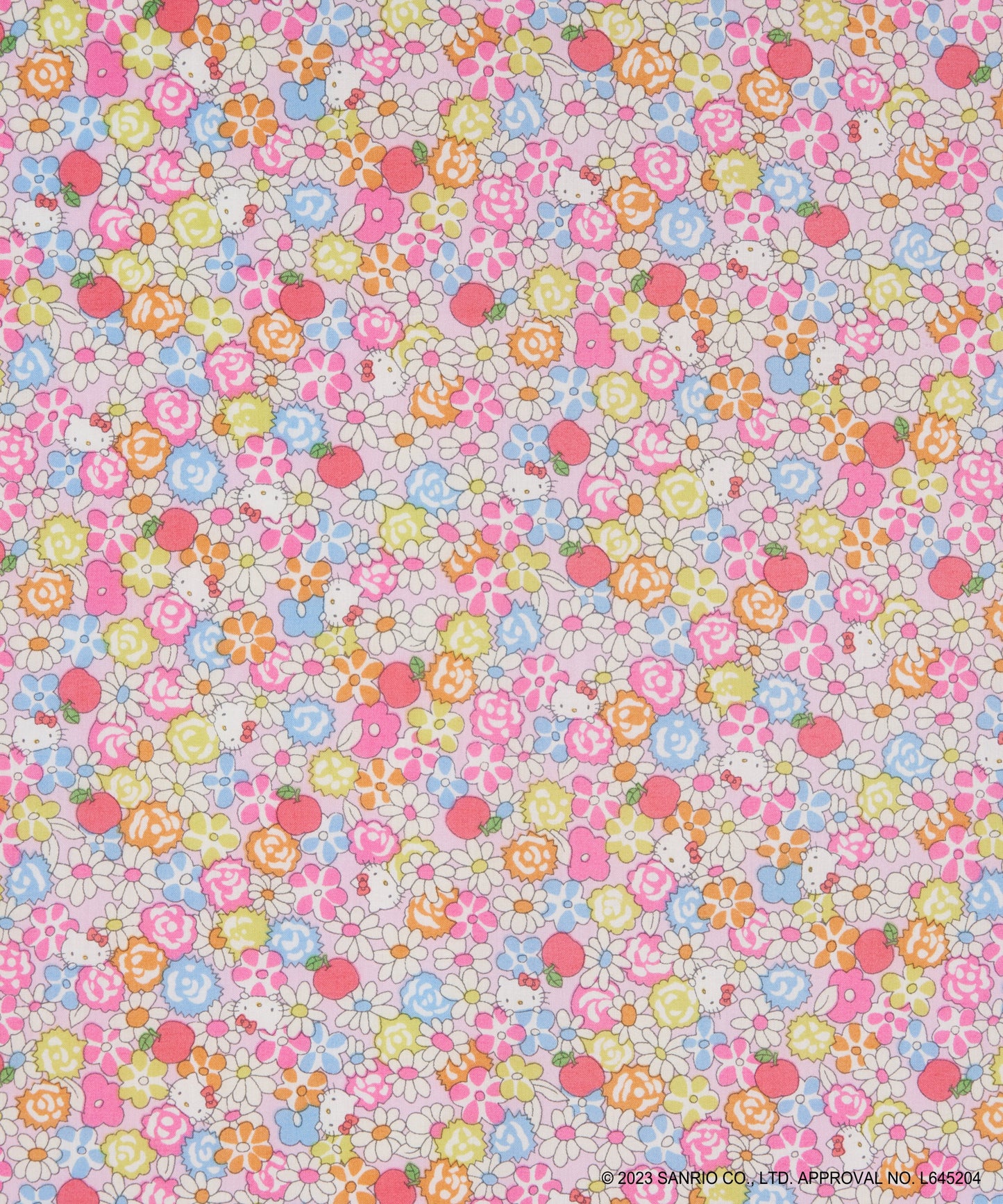 Liberty Japan x Hello Kitty 50th Anniversary - Apple Picking - fat quarter