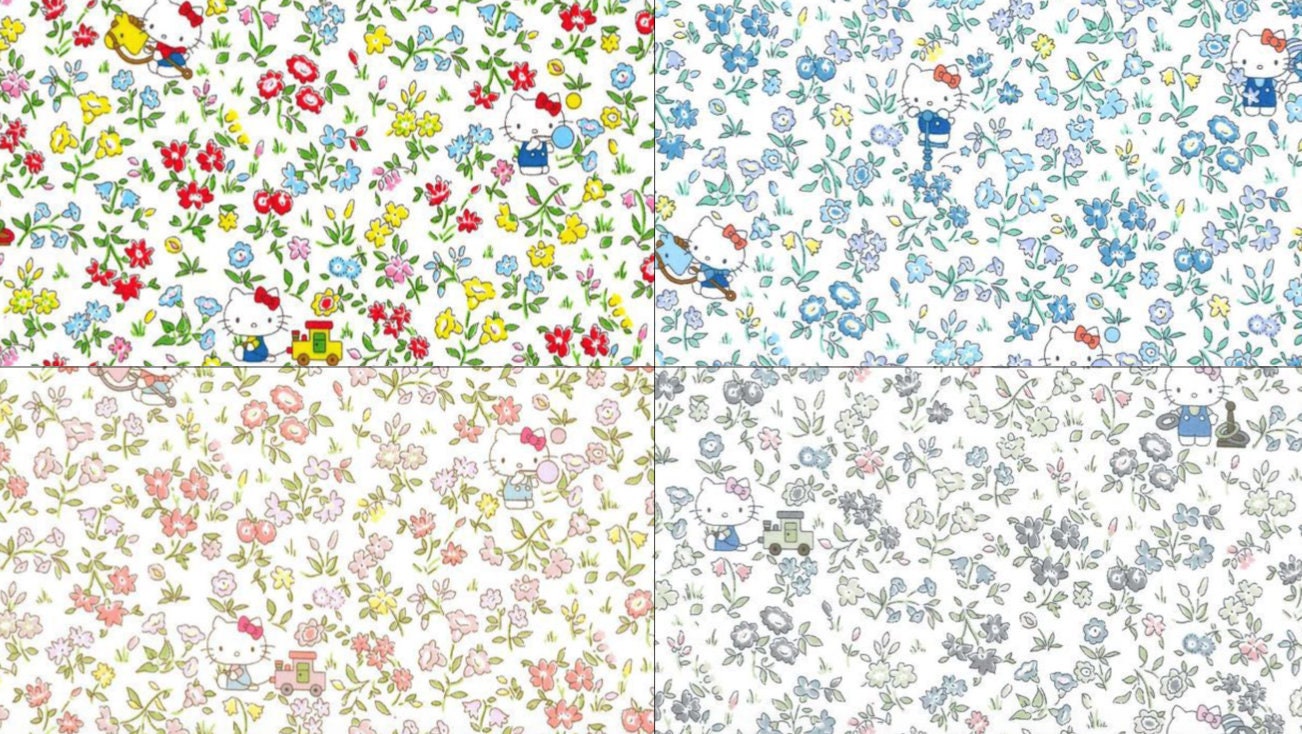 Liberty Japan x Hello Kitty 50th Anniversary - Playground - fat quarter
