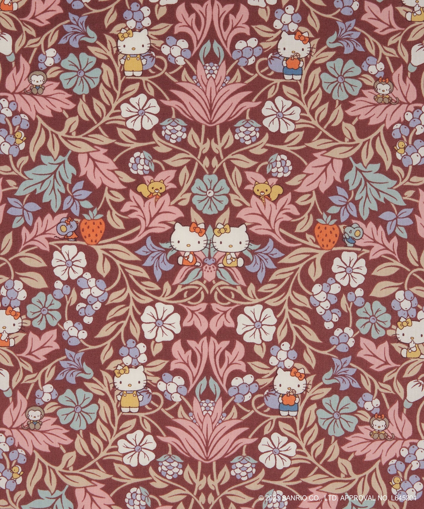 Liberty Japan x Hello Kitty 50th Anniversary - Orchard Friends - fat quarter