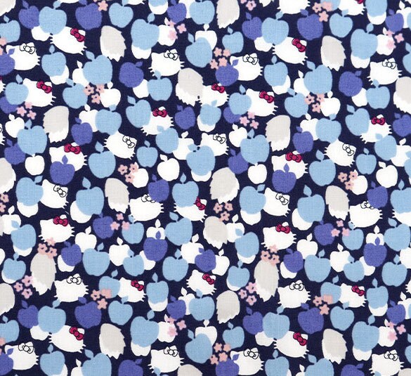 Liberty Japan x Hello Kitty 50th Anniversary collection - Apple Tree - fat quarter