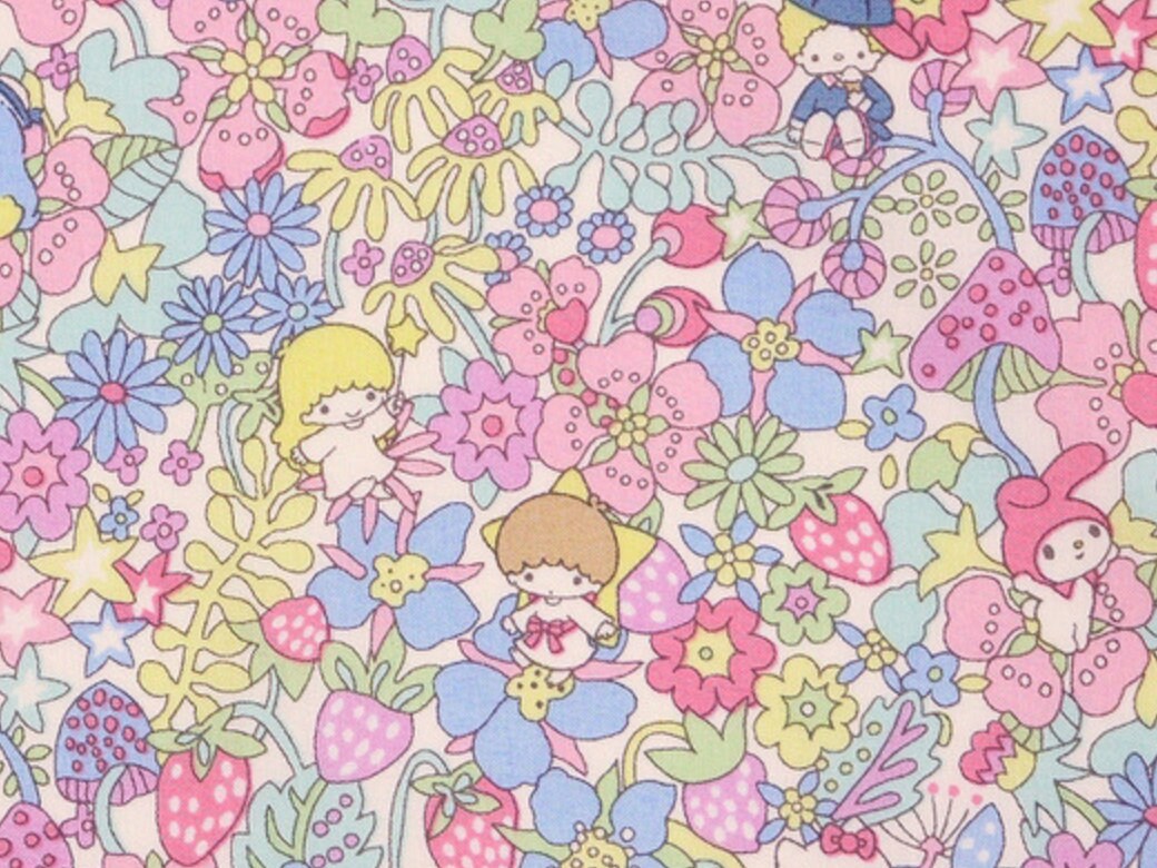 Liberty x Hello Kitty 50th Anniversary - Bespoke Fruit Grove J24F - fat quarter