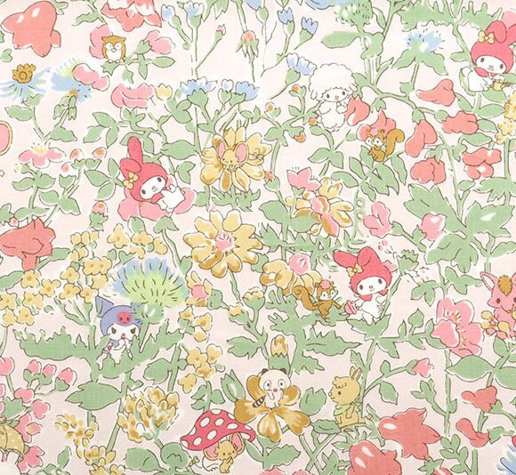 Liberty Japan x Hello Kitty - Bespoke Melody's Party j24A - fat quarter