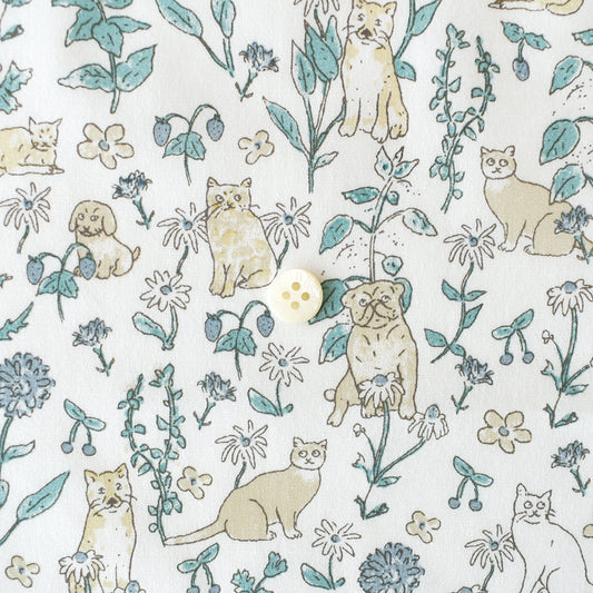 Japanese Cotton -  Cache-cache au jardin - GR - fat quarter