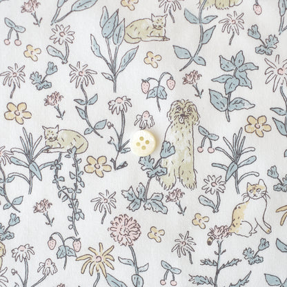 Japanese Cotton - Cache-cache au jardin - YE - fat quarter