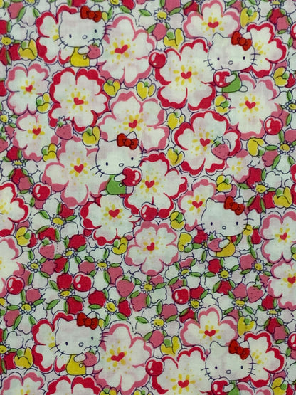 Liberty Japan - Hello Kitty - Floral Heart j13a - fat quarter