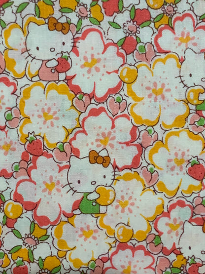 Liberty Japan - Hello Kitty - Floral Heart j13b -  fat quarter