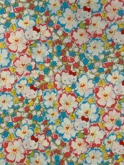 Liberty Japan - Hello Kitty - Floral Heart j13c -  fat quarter