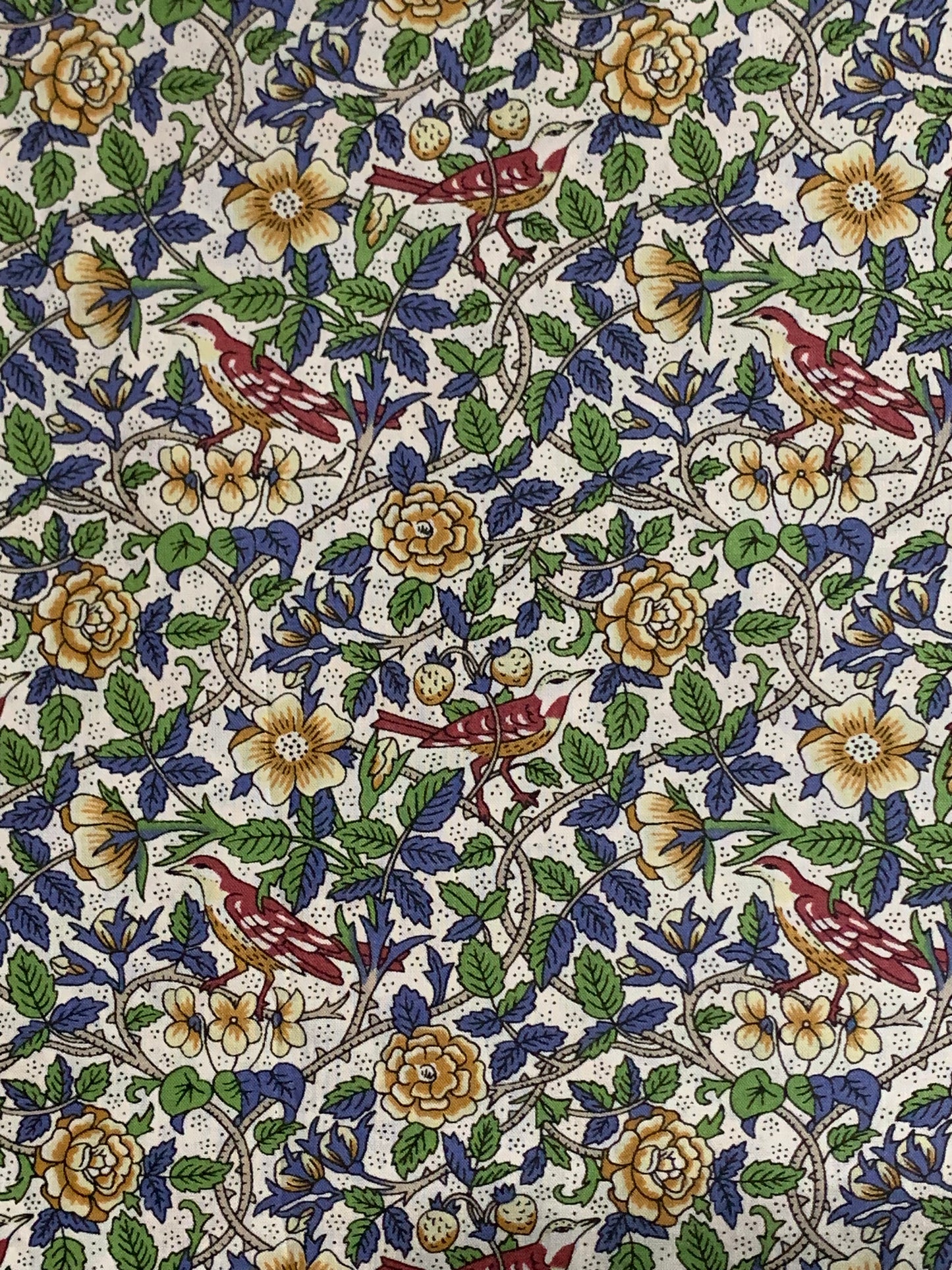 Liberty Japan - Strawberry Tree -  blue/green mix - fat quarter