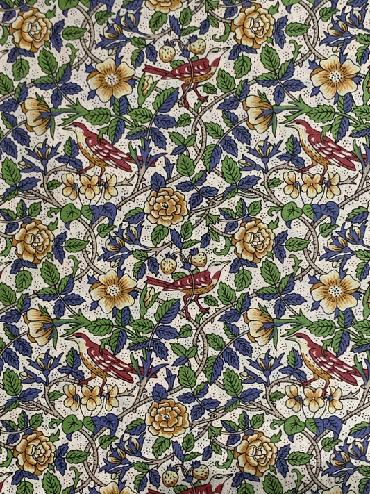 Liberty Japan - Strawberry Tree -  blue/green mix - fat quarter