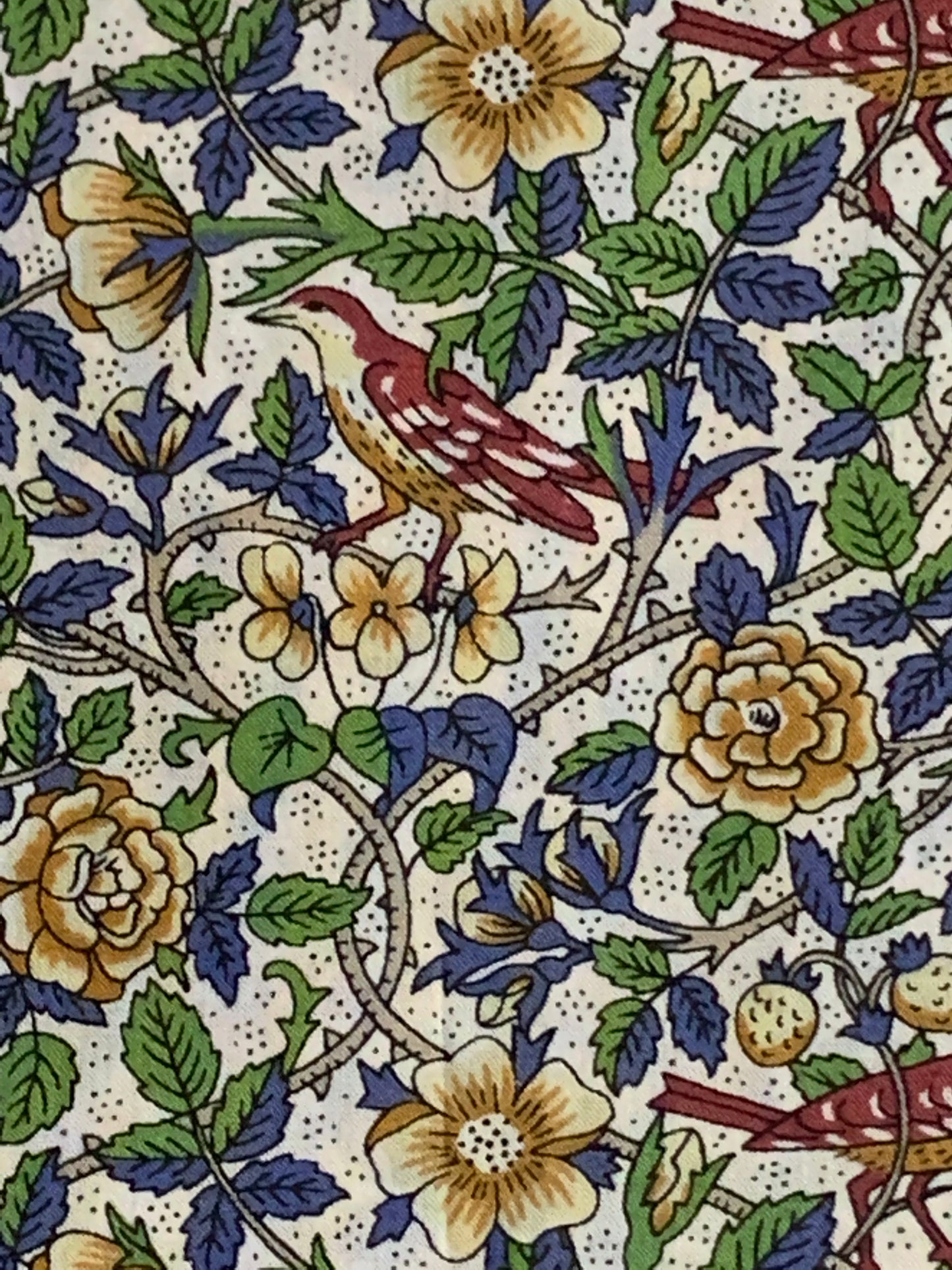 Liberty Japan - Strawberry Tree -  blue/green mix - fat quarter