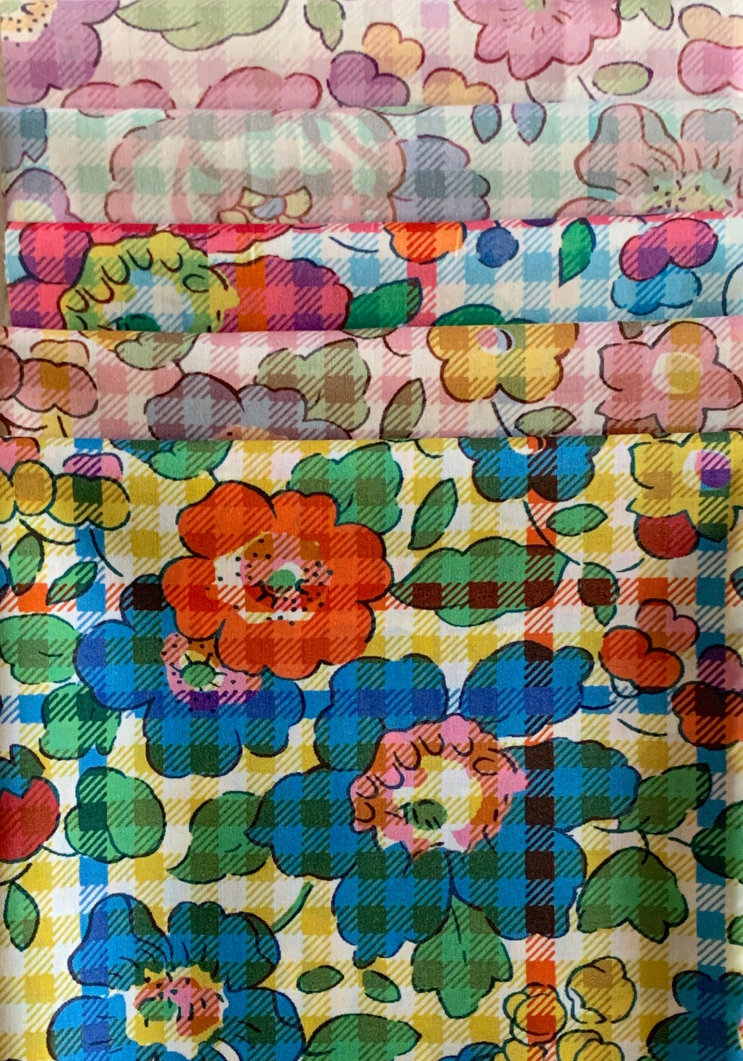 Liberty of London -  SS26 Floral Rebellion -  Betsy Check set of 5