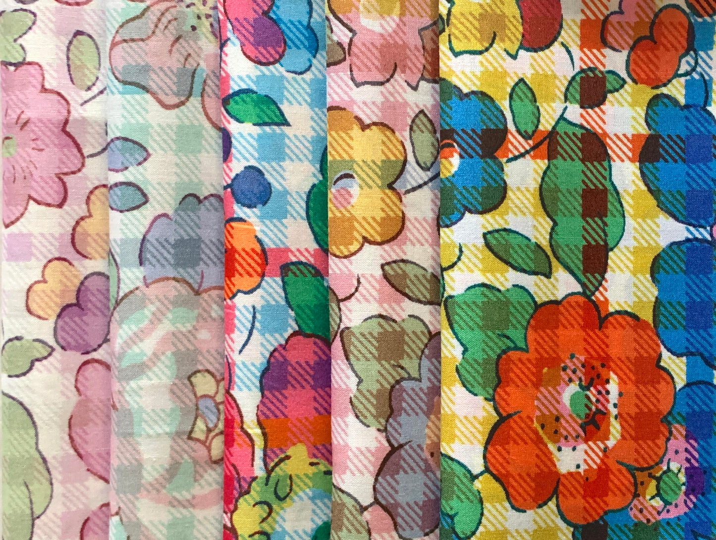 Liberty of London -  SS26 Floral Rebellion -  Betsy Check set of 5