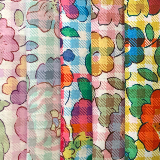 Liberty of London -  SS26 Floral Rebellion -  Betsy Check set of 5