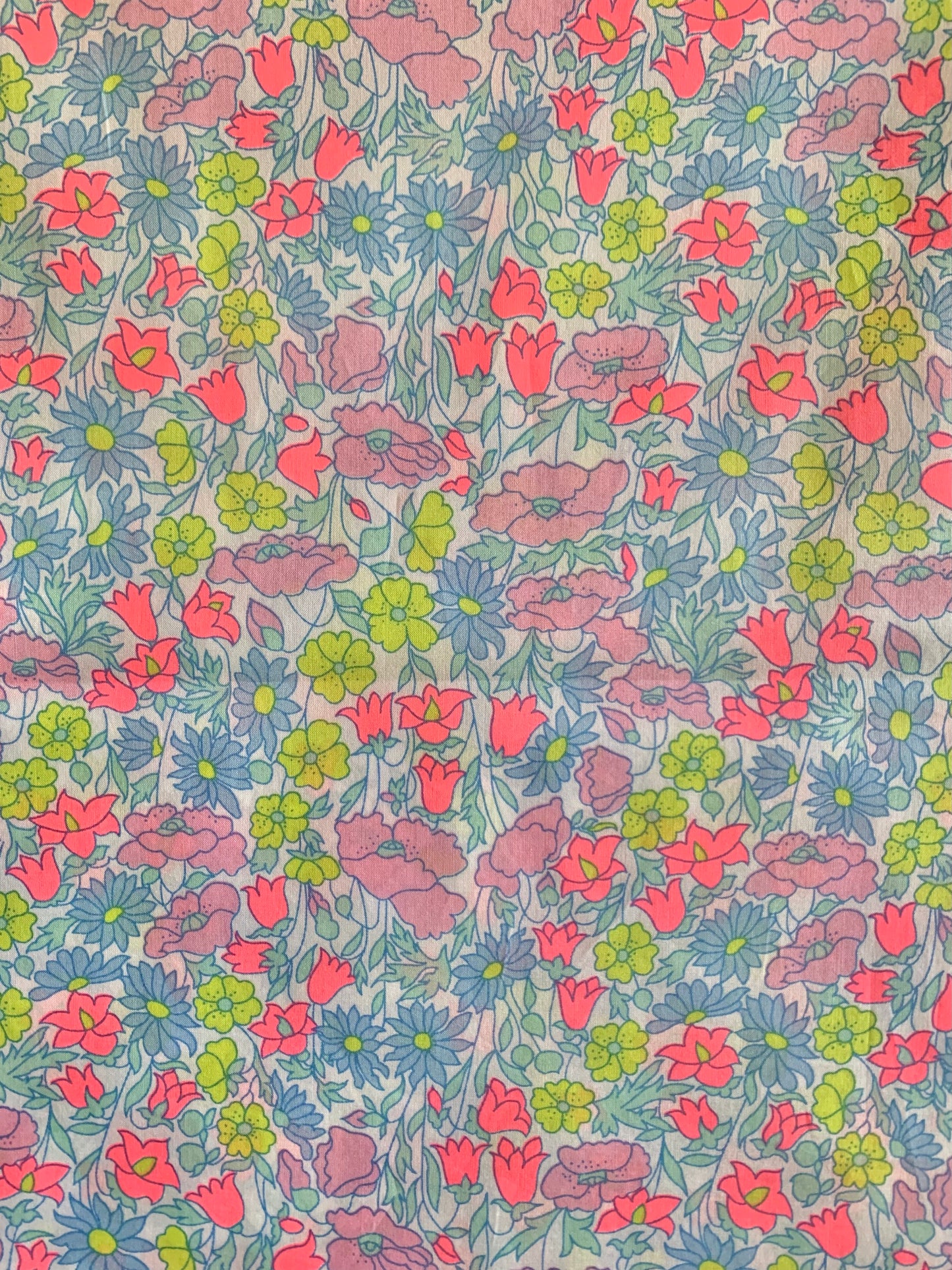 Liberty of London -  Bespoke Poppy&Daisy - neon pink