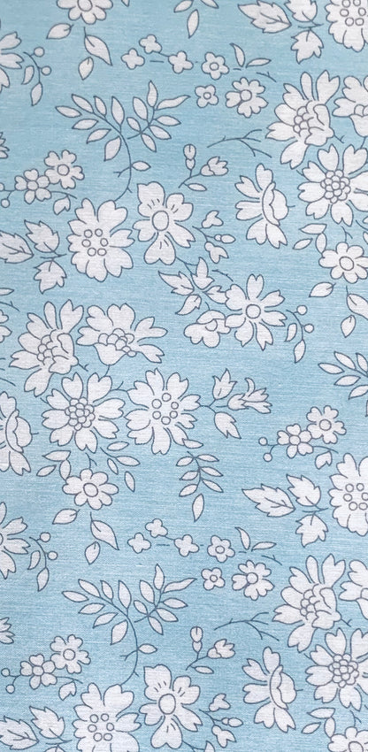 Liberty Japan - Metre Sale - Caple -  one tone blue