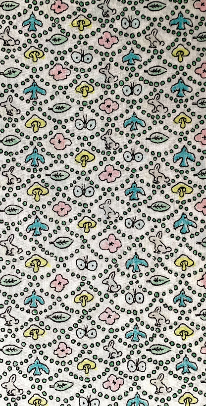 Liberty Japan - Metre Sale - Forest Wave - blue