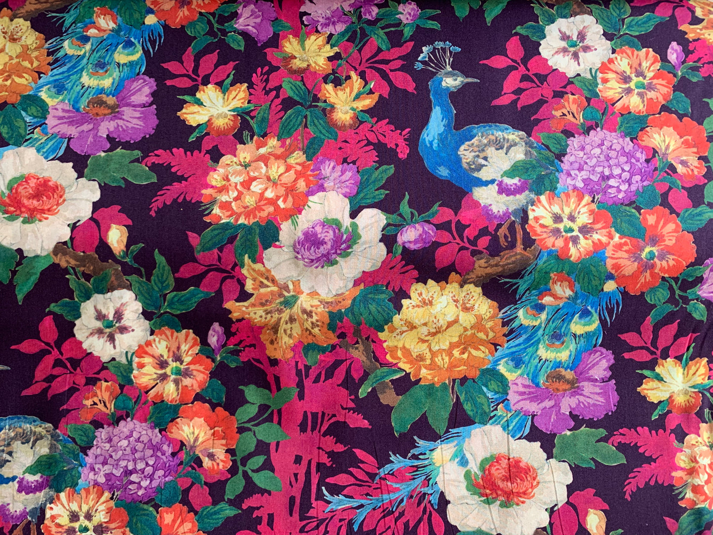 Liberty Japan -  Metre Sale - Camberwell Peacock D