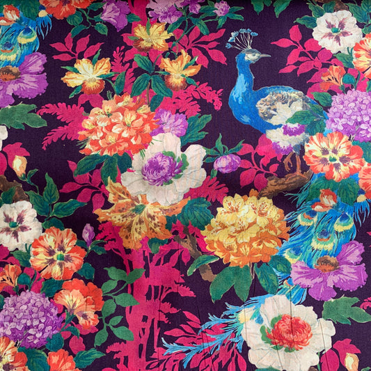 Liberty Japan -  Metre Sale - Camberwell Peacock D