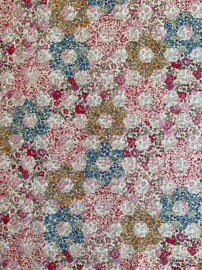 Liberty Japan -  Metre Sale - Special Print - Garden Patchwork - pink
