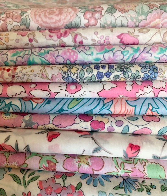 Discounted SALE - Liberty fat quarter set -  Pink- 30% off