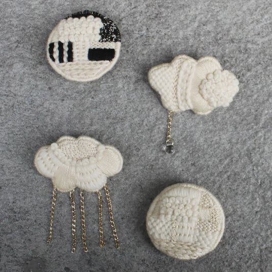 Embroidery Kit "kiitos works Mosaic Brooch Piece