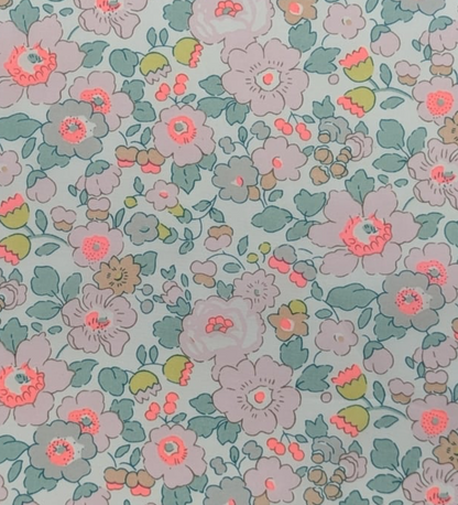 Liberty of London -  UK Bespoke Betsy X -  neon pinkish red / green - fat quarter